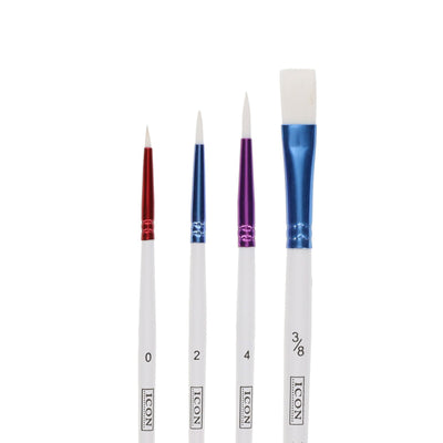 Icon Professional Paint Brush Set - Albino - Set of 4