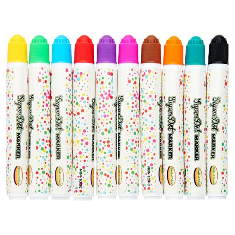 World of Colour Super Dot Markers - Pack of 10