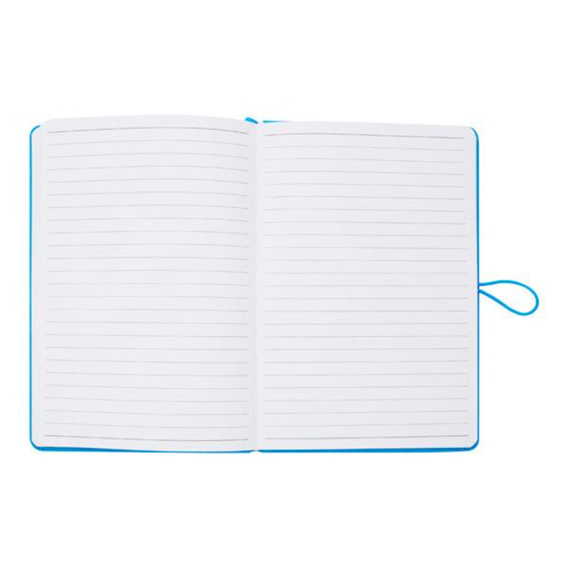 Premto A5 PU Leather Hardcover Notebook with Elastic Closure - 192 Pages - Printer Blue