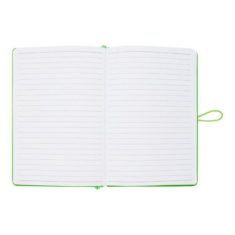 Premto A5 PU Leather Hardcover Notebook with Elastic Closure - 192 Pages - Caterpillar Green