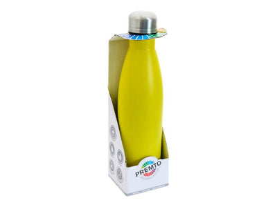 Premto 500ml Stainless Steel Water Bottle - Sunshine Yellow