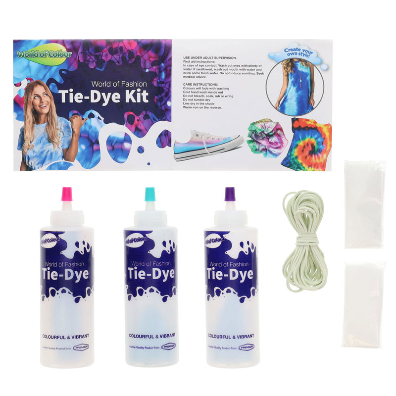 World of Colour Tie-Dye Kit - Purple/Teal/Fuschia