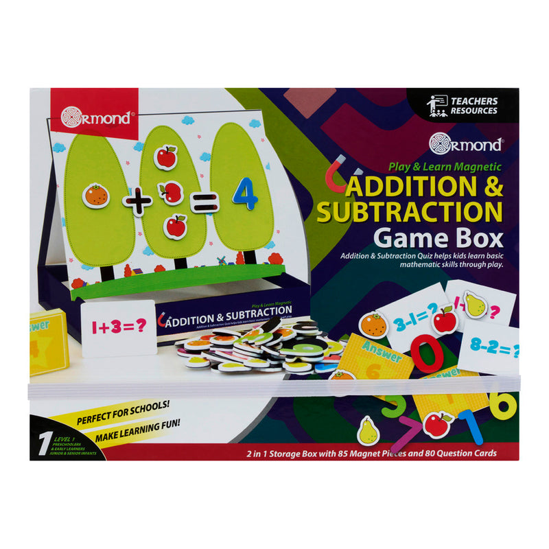 Ormond Play & Learn Magnetic Addition & Subtraction Game Box