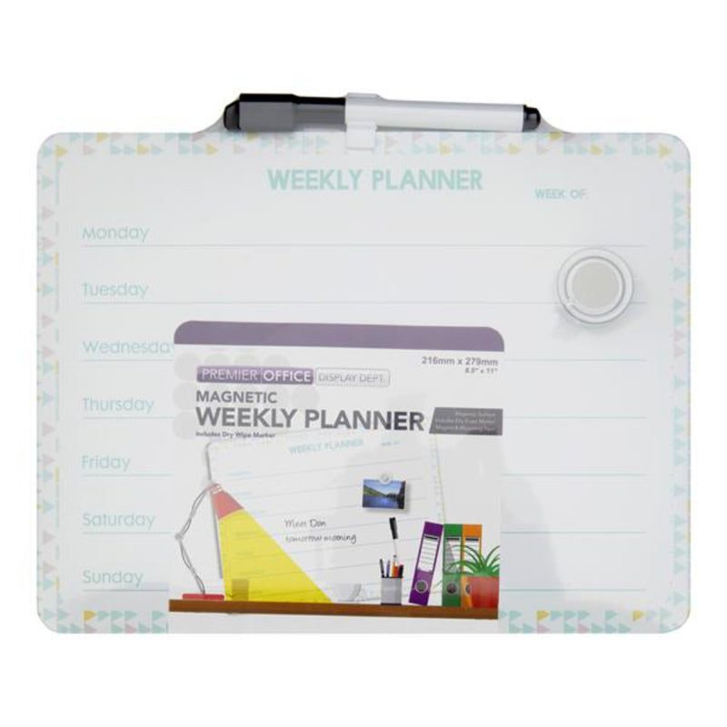 Premier Office 279x216mm Magnetic Dry Wipe Weekly Planner