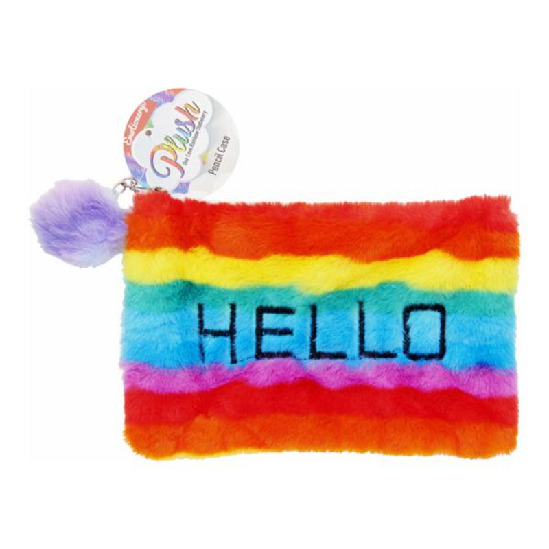 Emotionery Plush Pencil Case - Hello Rainbow