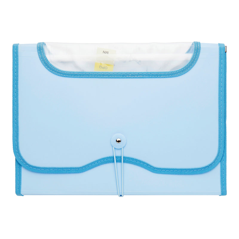 Premto Expanding File - 13 Pocket - Cornflower Blue