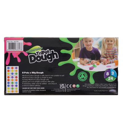 World of Colour Set of 8 Play Dough Tri-Pots