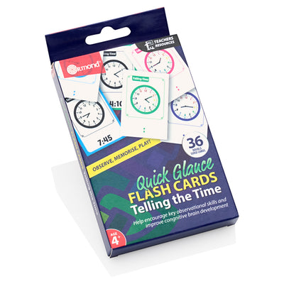 Ormond Quick Glance Flash Cards - Telling the Time - 36 Cards