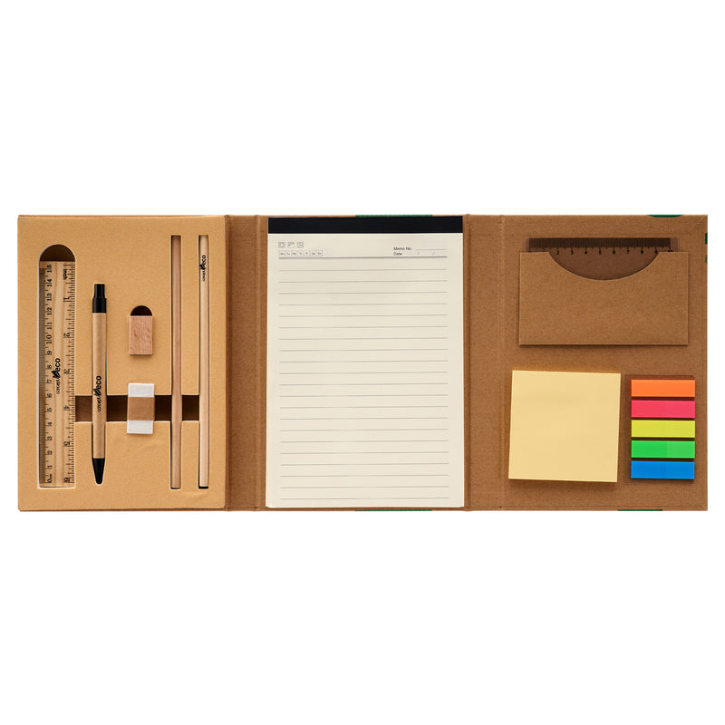 Concept Green Memo Pad Stationey Set