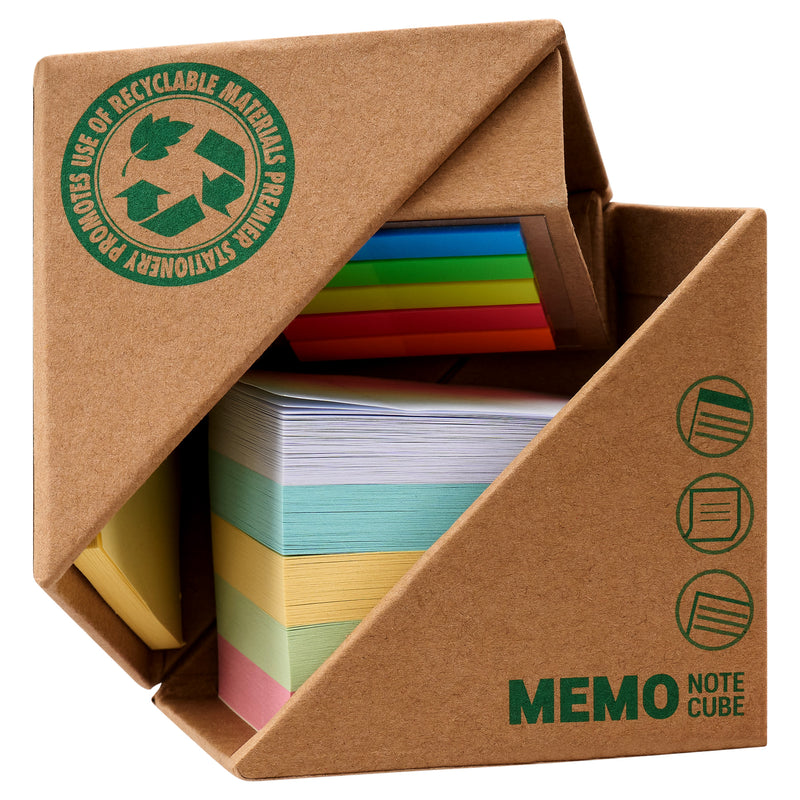 Concept Green Memo Note Cube