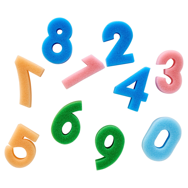 World of Colour Sponge Numbers - Pack of 10