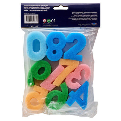 World of Colour Sponge Numbers - Pack of 10
