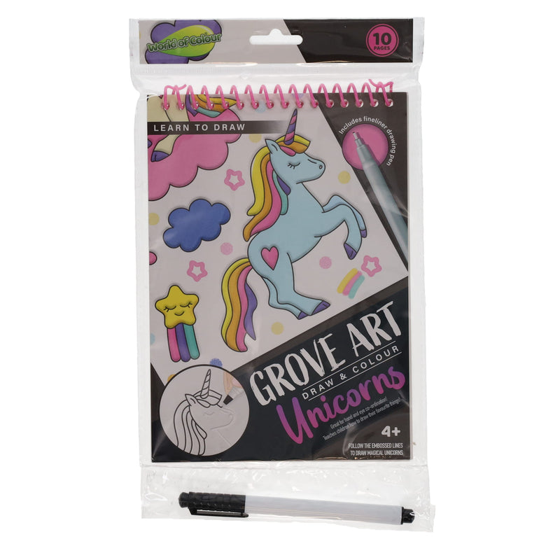 World of Colour Learn-To-Draw Sketch Pad - Unicorn