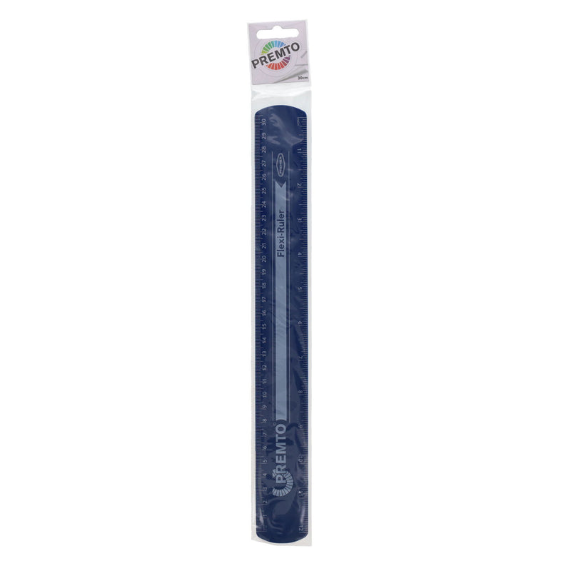 Premto Flexi Ruler - 30cm - Admiral Blue