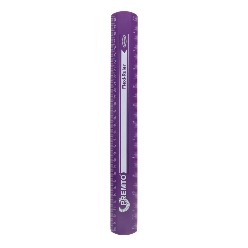 Premto Flexi Ruler - 30cm - Grape Juice