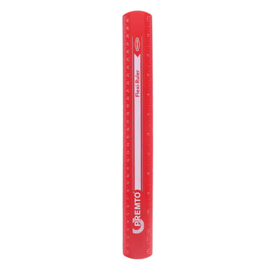 Premto Flexi Ruler - 30cm - Ketchup Red