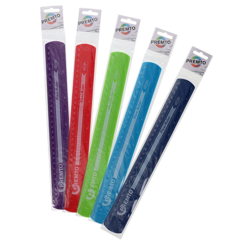 Premto Flexi Ruler - 30cm - Printer Blue