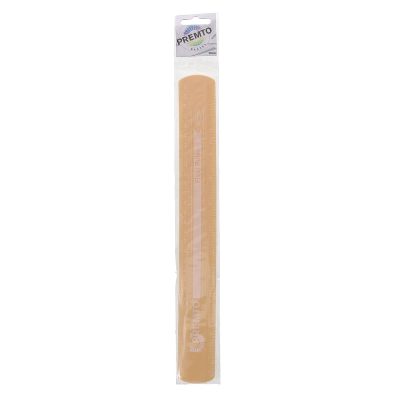 Premto Pastel Flexi Ruler - 30cm - Papaya