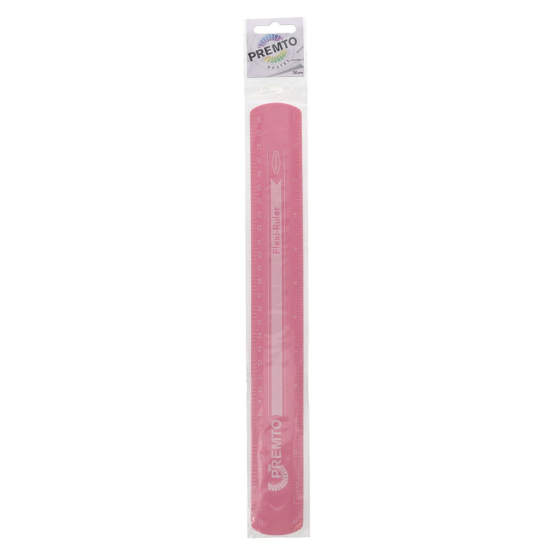 Premto Pastel Flexi Ruler - 30cm - Pink Sherbet