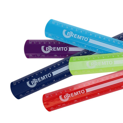 Premto Shatterproof Ruler - 30cm - Grape Juice