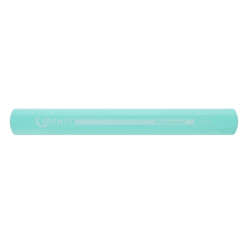 Premto Pastel Shatterproof Ruler - 30cm - Mint Magic