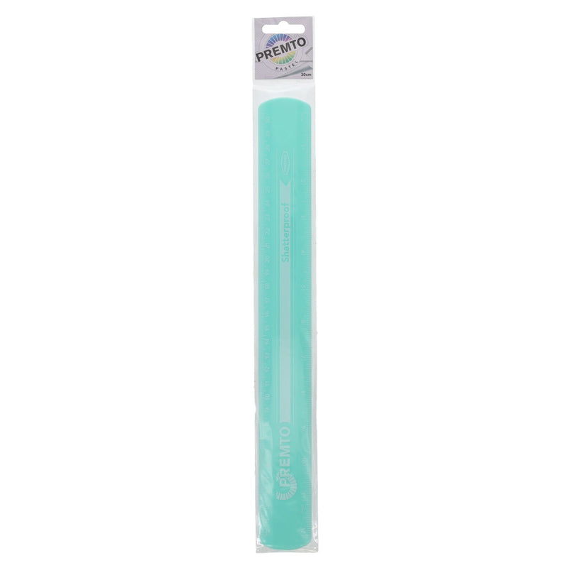 Premto Pastel Shatterproof Ruler - 30cm - Mint Magic