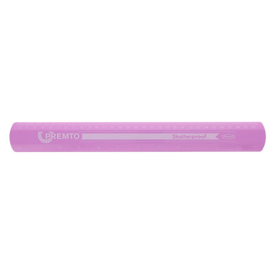 Premto Pastel Shatterproof Ruler - 30cm - Wild Orchid