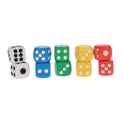 Clever Kidz Dice 5 Assorted - Pack of 10