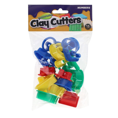 World of Colour Clay Cutters - Numbers - Pack of 15