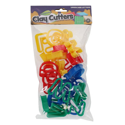 World of Colour Clay Cutters - Uppercase Letters - Pack of 26
