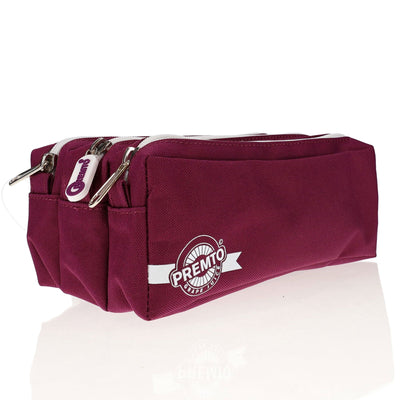 Premto 3 Pocket Pencil Case - Grape Juice