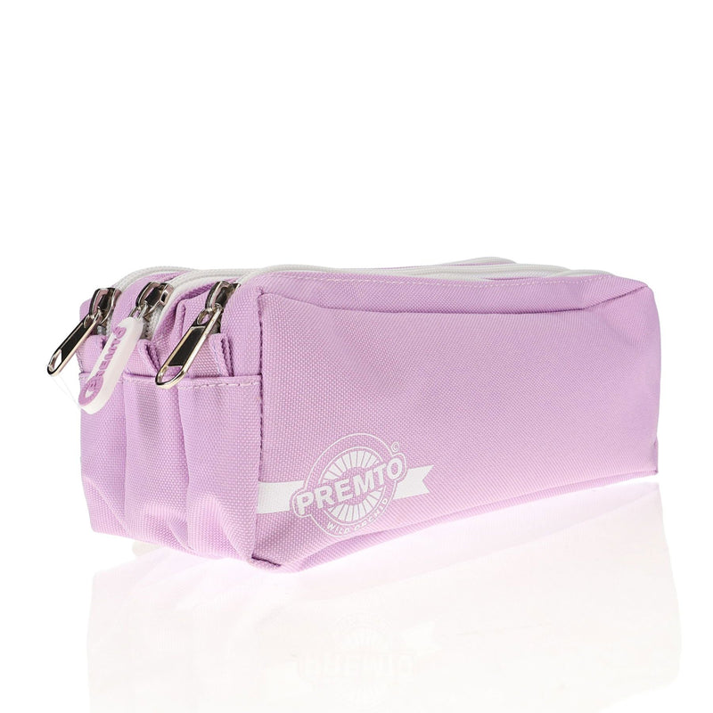 Premto 3 Pocket Pencil Case - Wild Orchid