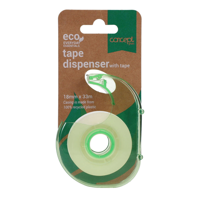 Concept Green Tape Dispenser With Tape - 18mmx33m