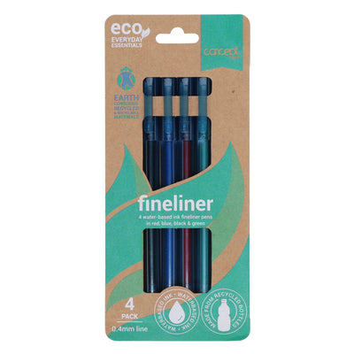 Concept Green Fineliners - 0.4mm - Pack of 4