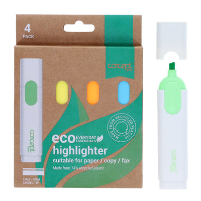 Concept Green Highlighters - Pack of 4