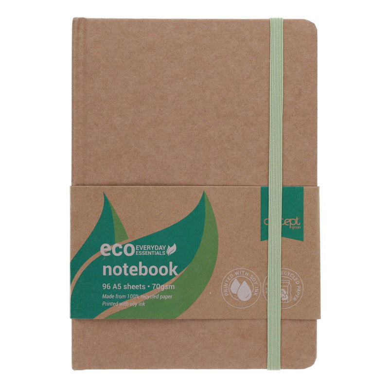 Concept Green A5 Notebook - 96 Sheets