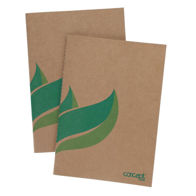 Concept Green A5 Copybooks - 32 Sheets - Pack of 2