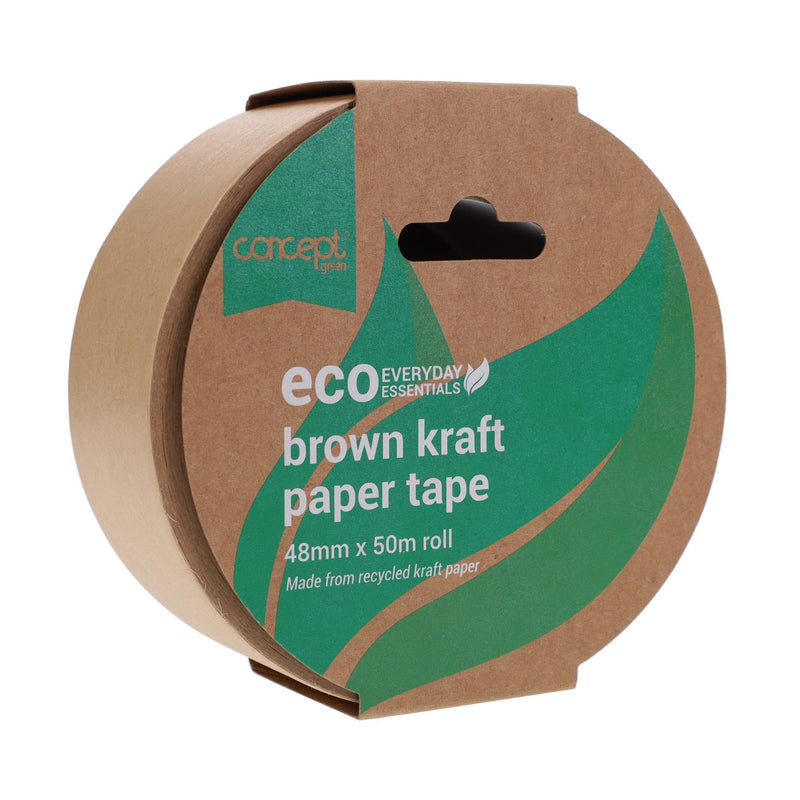 Concept Green Brown Kraft Paper Tape - 48mmx50m