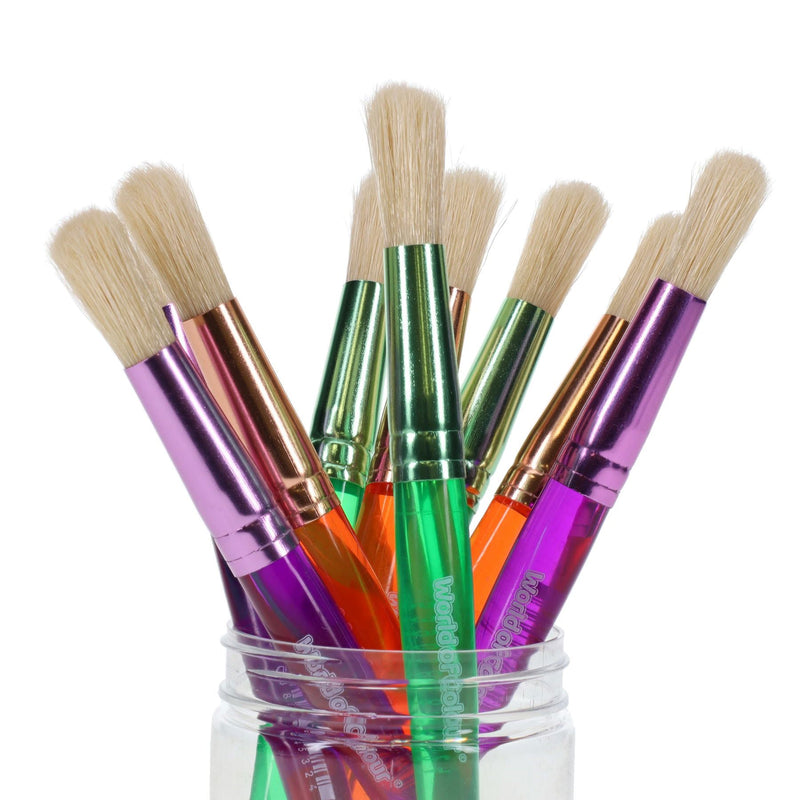 World of Colour The Big Grippers Paint Brush - Round Head - Tub of 30