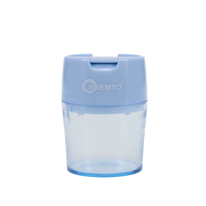 Premto Pastel Twin Hole Sharpener - Barrel - Cornflower Blue