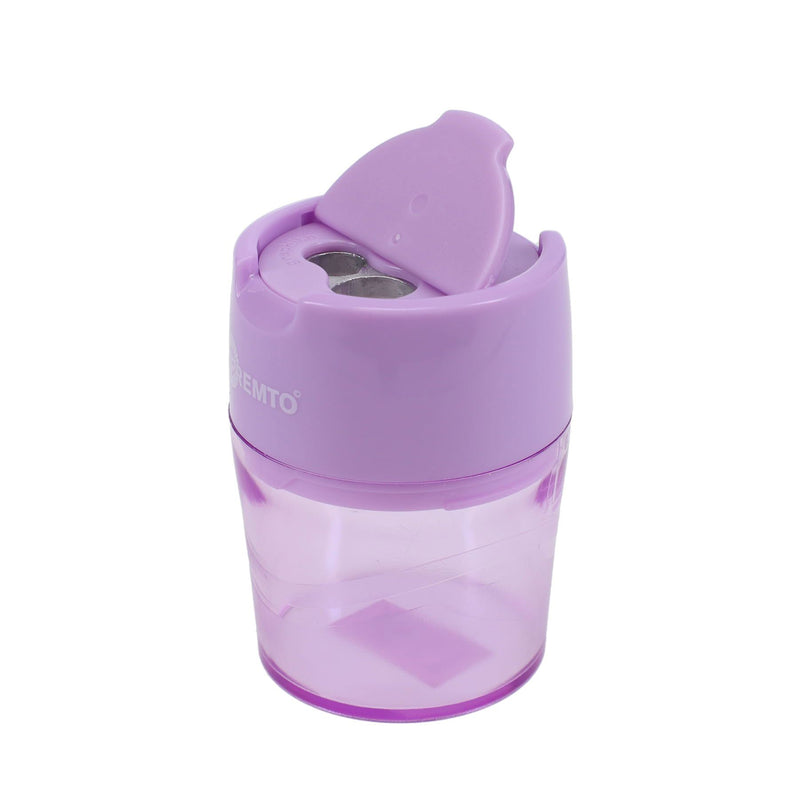 Premto Pastel Twin Hole Sharpener - Barrel - Wild Orchid