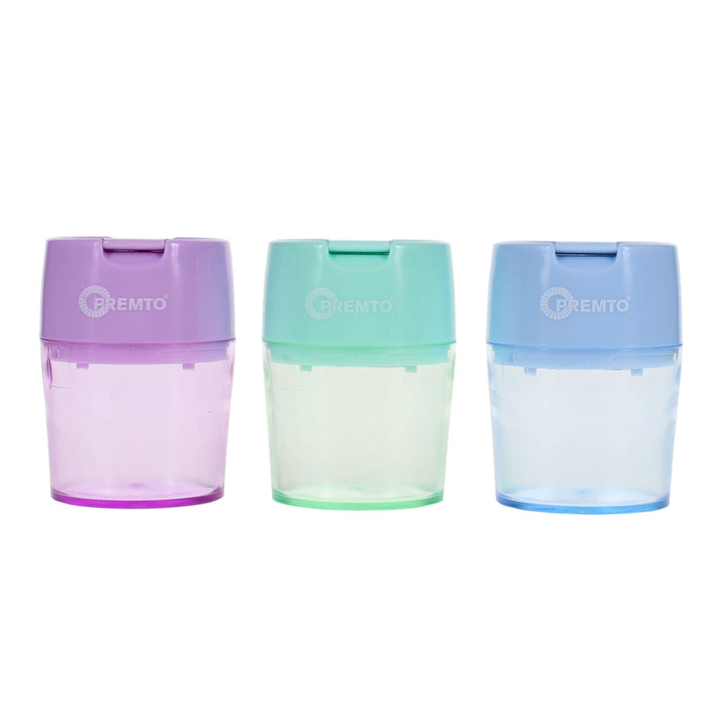 Premto Pastel Twin Hole Sharpener - Barrel - Wild Orchid