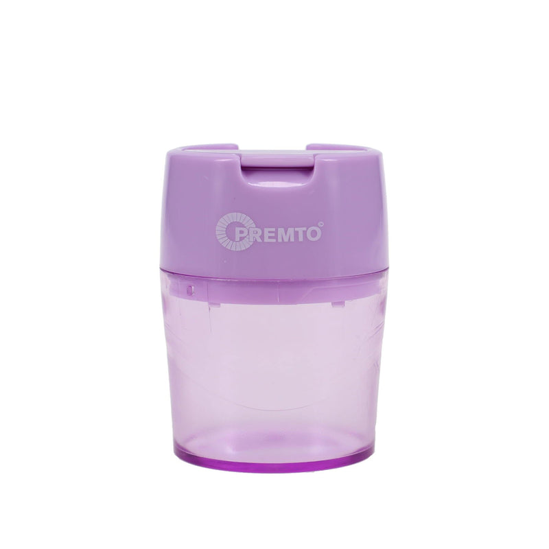 Premto Pastel Twin Hole Sharpener - Barrel - Wild Orchid