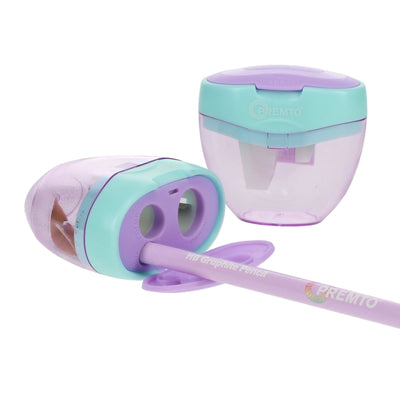 Premto Pastel Three Hole Sharpener - Mint Magic and Wild Orchid