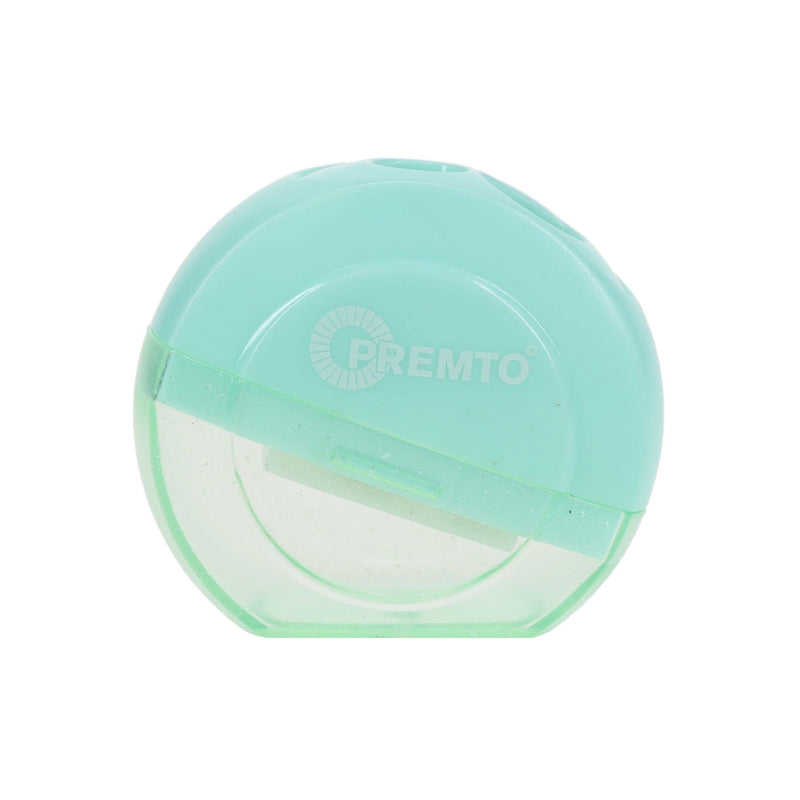 Premto Pastel Twin Hole Sharpener - Round - Mint Magic