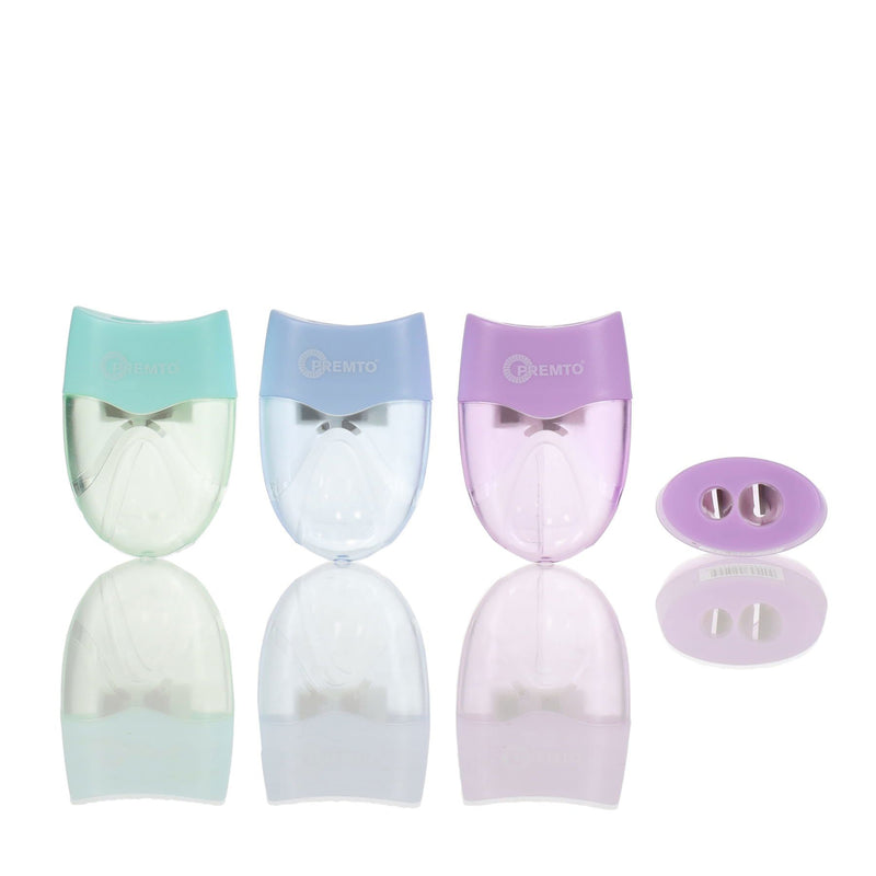 Premto Pastel Twin Hole Sharpener - Wild Orchid