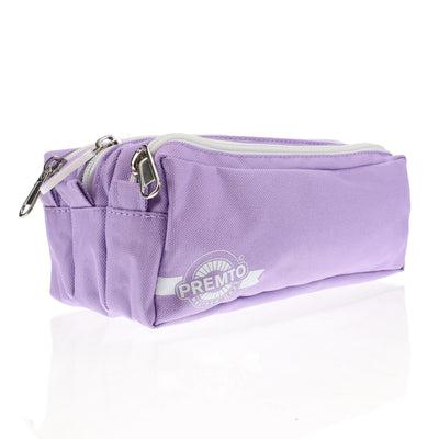 Premto 3 Pocket Pencil Case - Heather Haze