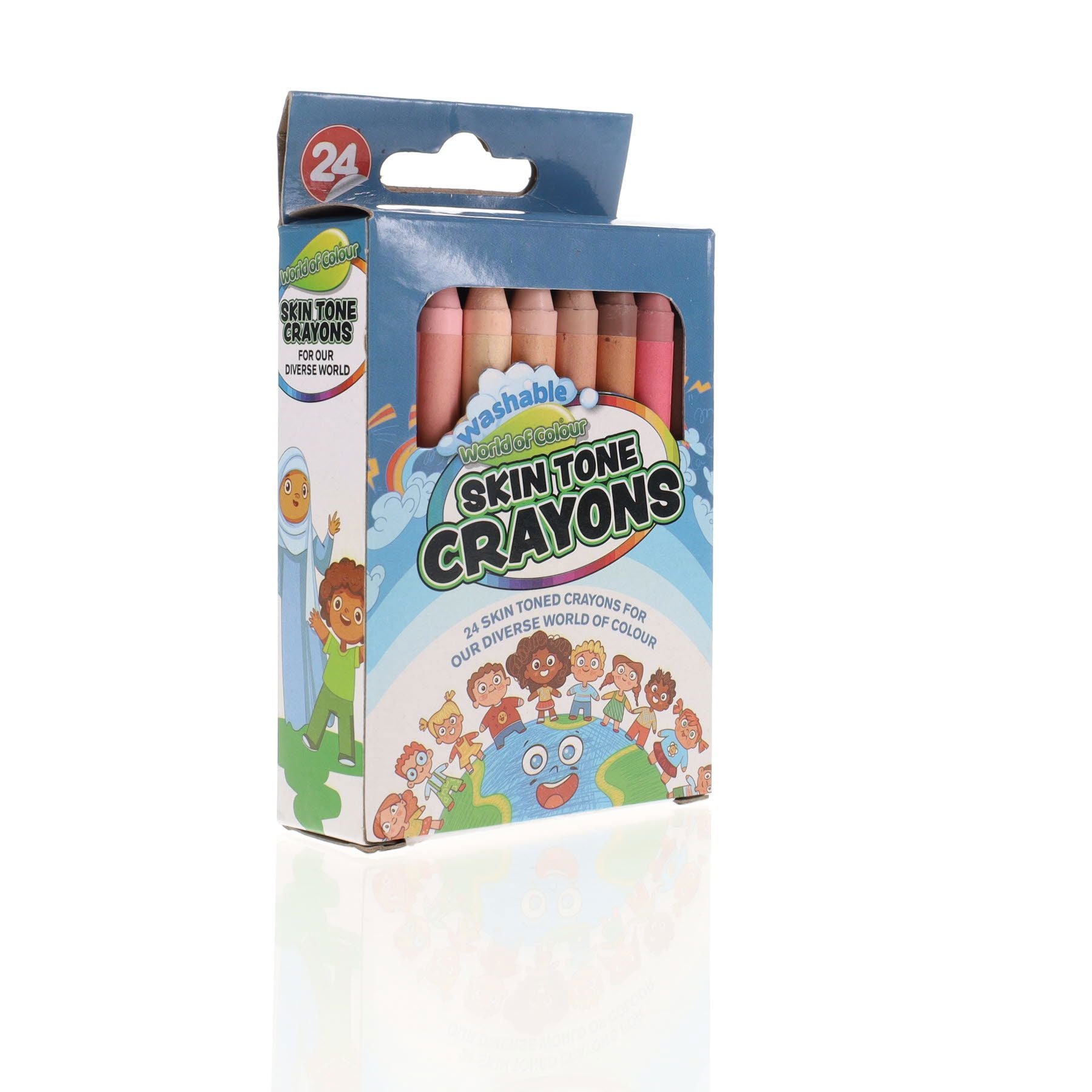 World of Colour Skin Tone Crayons - Pack of 24 – Write Away Stationery