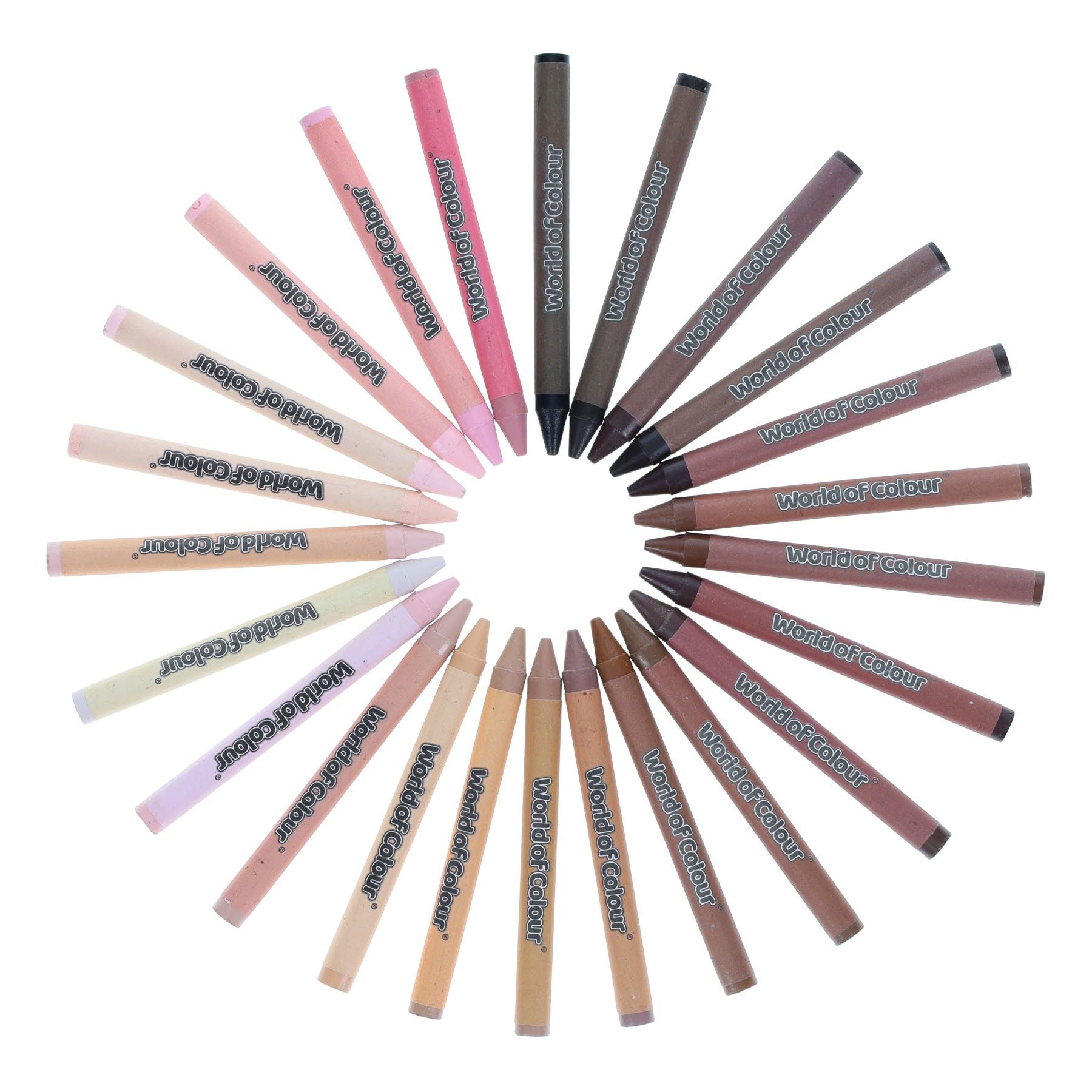 Skin Crayons World of Colour Skin Tone Crayons - Pack of 24 – Write Away Stationery