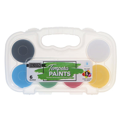 Icon Tempera Paint Set - 6 x 22ml